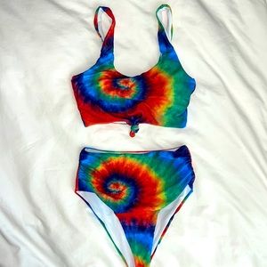 SHEIN Tie Dye Swimsuit S